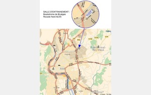 Plan d'accès au Boulodrome